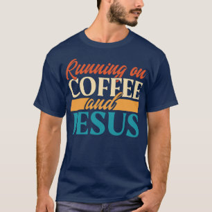 Camiseta Correndo Com Café E Jesus