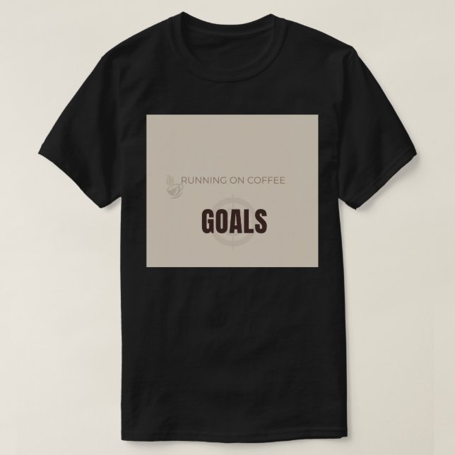 Camiseta Correndo Com Café E Metas Motivacional Café Lo (Frente do Design)