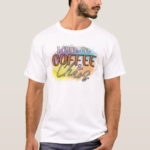 Camiseta Correndo com Cafeína e Caos
