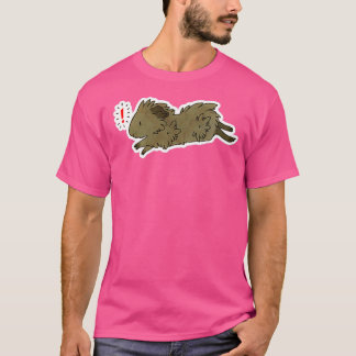 Camiseta Correndo com o adesivo de pinheiro da Abyssinian G