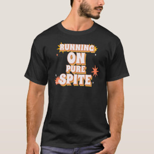 Camiseta Correndo Com Raiva Pura Citação Divertida e Sarcás