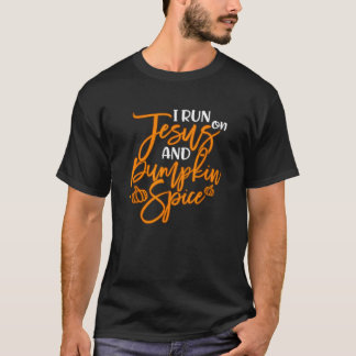 Camiseta Correndo Em Jesus E Pumpkin Spice