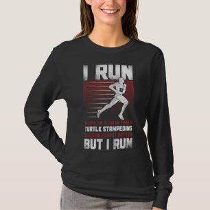 Camiseta Correndo Em Meia Maratona Vintage, Eu Corro Eu Sei