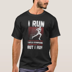 Camiseta Correndo Em Meia Maratona Vintage, Eu Corro Eu Sei