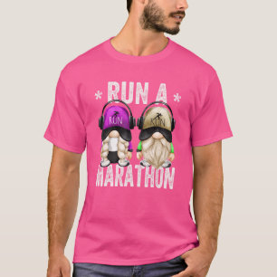 Camiseta Correndo Gnomos Para A Mãe E Pai Correrem Uma Mara