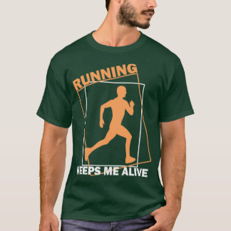 Camiseta Correndo jogador dizendo corrida