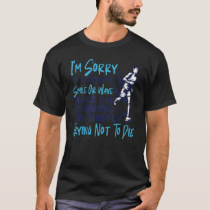 Camiseta Correndo Meia Maratona Eu sinto muito se não