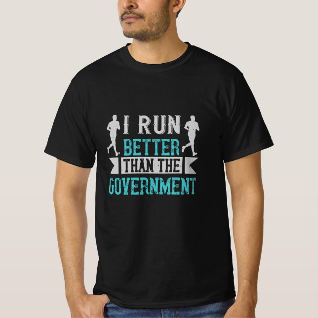 Camiseta Correndo melhor que o governo (Frente)