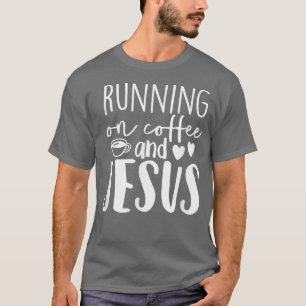Camiseta Correndo No Café Jesus Religioso Fofo Dizendo