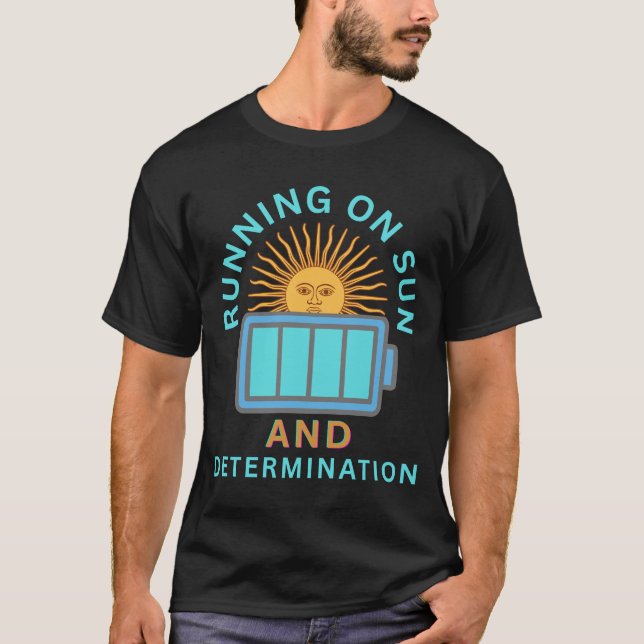 Camiseta Correndo no Sol e Determinação (Frente)