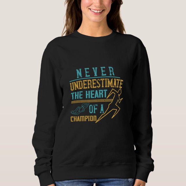 Camiseta Correndo - Nunca subestime campeão (Frente)