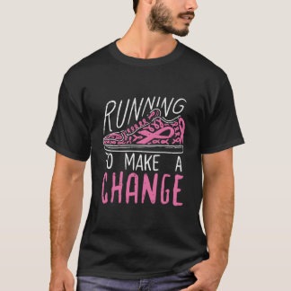 Camiseta Correndo Para Fazer Uma Mudança De Consciência Do