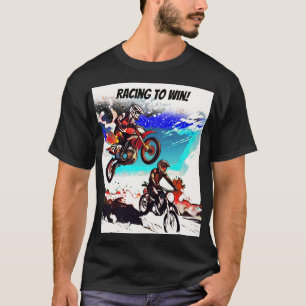Camiseta Correndo Para Vencer - Pilotos de Motocross