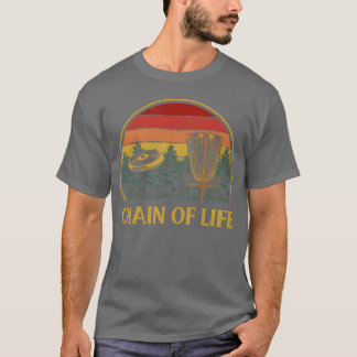 Camiseta Corrente da Vida Disc Golf Esportes Golfista Jogos