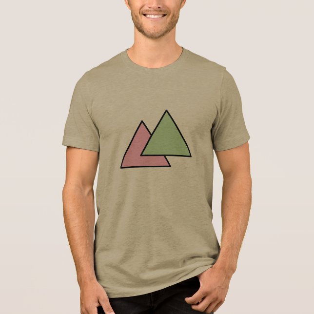 Camiseta Corrente de dois triângulos (Frente)