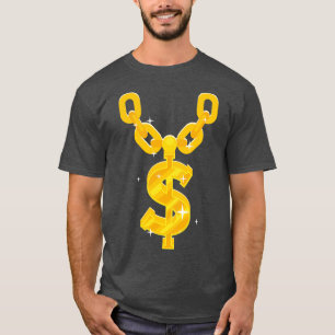 Camiseta Corrente Dourada Dólar Hip