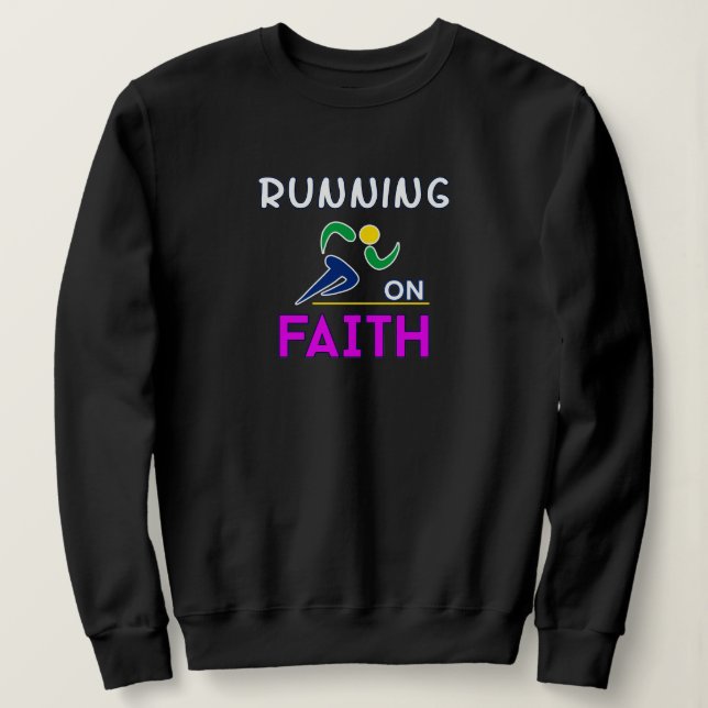 Camiseta Corrente em Faith Christian Runner (Frente do Design)