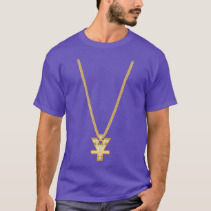 Camiseta Corrente Hip Hop com Yuan retrô