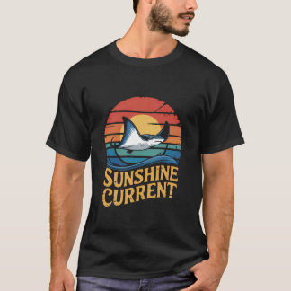 Camiseta Corrente Sunshine Stingray - Vida Oceânica Retro