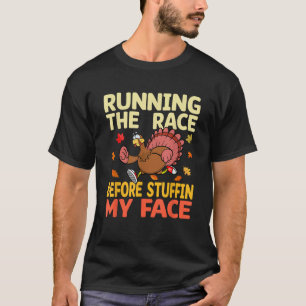 Camiseta Correr A Corrida Antes De Encher O Meu Rosto Turqu
