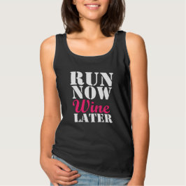 Camiseta Correr Agora Vinho Mais Tarde maratona engraçada