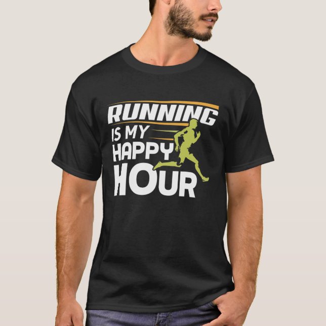 Camiseta Correr É Meu Corredor De Hora Feliz (Frente)