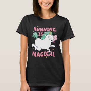 Camiseta Correr é Unicórnio Mágico 