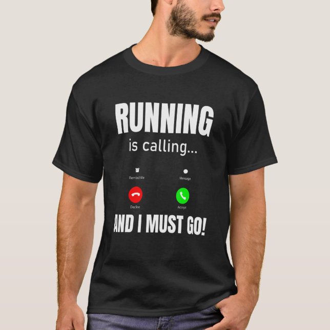 Camiseta Correr Está Ligando E Preciso Ir (Frente)