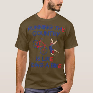Camiseta Correr O País É Como Andar De Bicicleta