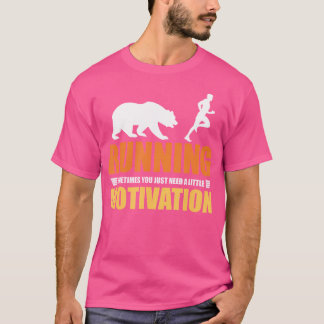 Camiseta Correr Precisa de Um Urso Perseguindo de Pouca Mot