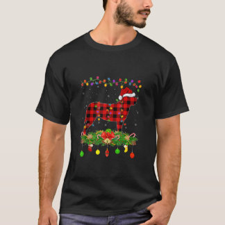 Camiseta Correspondência Buffalo Plaid Dog Inglês Mastiff N