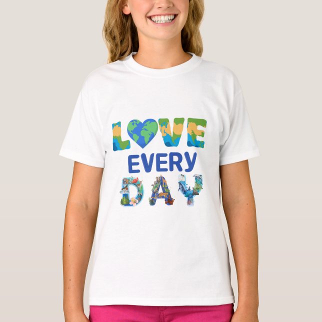 Camiseta Correspondência com a Terra do Amor Todos os Dias (Frente)