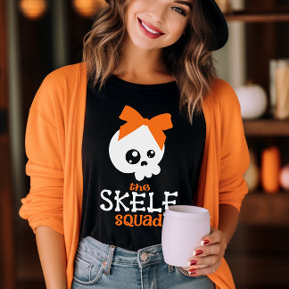 Camiseta Correspondência da Família de Halloween Laranja, A