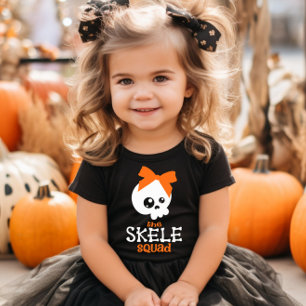 Camiseta Correspondência da Família de Halloween Laranja, A