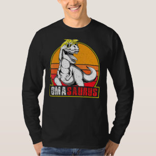 Camiseta Correspondência da Família Omasaurus Rex Dinosaur