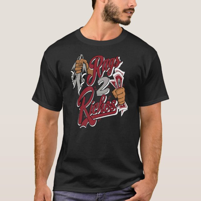 Camiseta Correspondência de 13s Vermelho com 2 Riches (Frente)