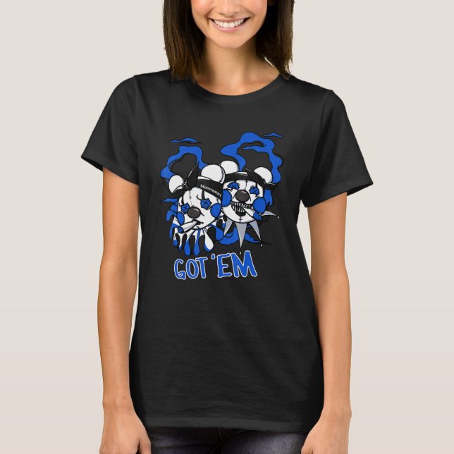 Camiseta Correspondência de Azul-5-s de Perfuração do Urso- (Frente)
