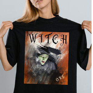 Camiseta Correspondência de Bruxas de Halloween Personaliza
