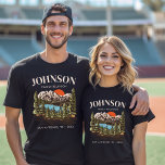 Camiseta Correspondência de Campanha de Reunião Personaliza<br><div class="desc">Prepare-se para uma reunião familiar como nenhuma outra com a nossa Família Personalizada, Camping Coching T-Shirts! Estas não são apenas camisas; elas são o vosso bilhete para momentos inesquecíveis e experiências partilhadas sob as estrelas. Imaginem isto: o pôr do sol sobre o horizonte, o estalo da fogueira, e a vossa...</div>