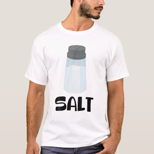 Camiseta Correspondência De casais - Sal - Pimenta - Especi (Frente)