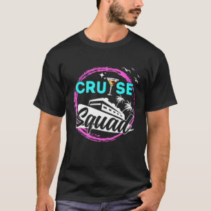 Camiseta Correspondência de Família de Casais Cruise Squad