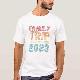 Camiseta Correspondência de Férias Trip Yellowstone 2023