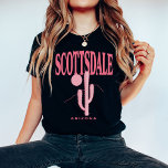 Camiseta Correspondência de Festa de solteira Scottsdale Pe<br><div class="desc">Prepare-se para virar cabeças e criar memórias inesquecíveis durante sua festa de solteira Scottsdale com nossas camisetas do grupo Trendy Scottsdale! Apresentando um impressionante design de cacto Saguaro na frente e o nome da noiva impresso no verso, essas t-shirts oferecem um toque personalizado à aparência do seu grupo que certamente...</div>