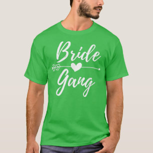 Camiseta Correspondência De Gangue Bride Para Festa de solt