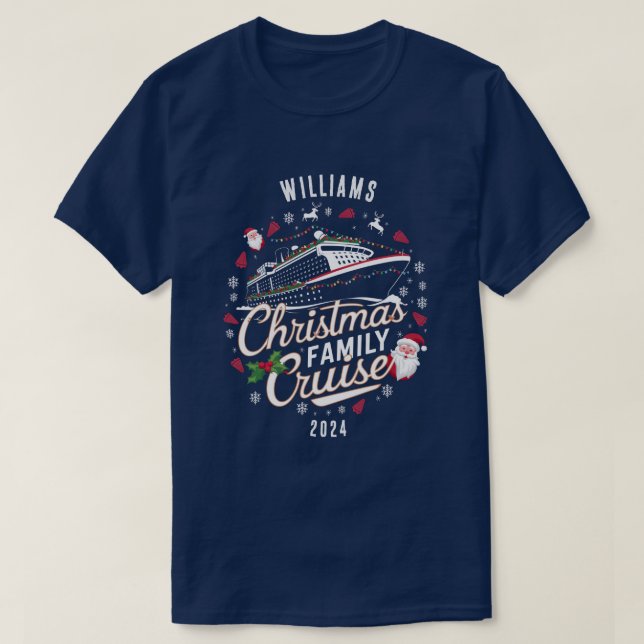 Camiseta Correspondência de Grupo de Cruzeiros da Família d (Frente do Design)