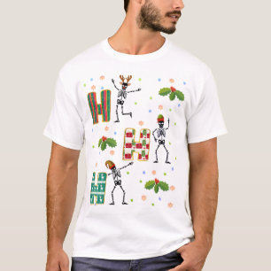 Camiseta Correspondência de Grupo de Esquadrão de Natal Ho-