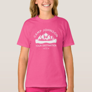 Camiseta Correspondência de Grupo de Férias de Camping do L