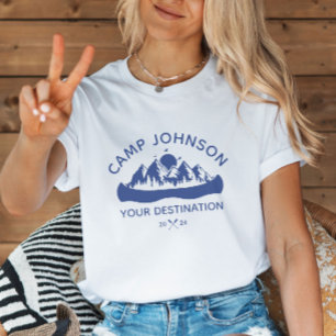 Camiseta Correspondência de Grupo de Férias de Camping do L