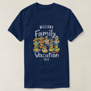 Camiseta Correspondência de Grupo de Patos de Férias Famili