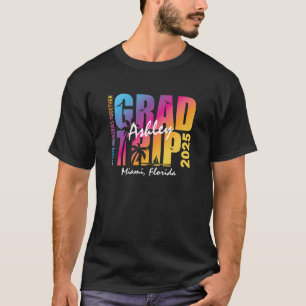 Camiseta Correspondência de Grupo de Viagem de Graduação Pe